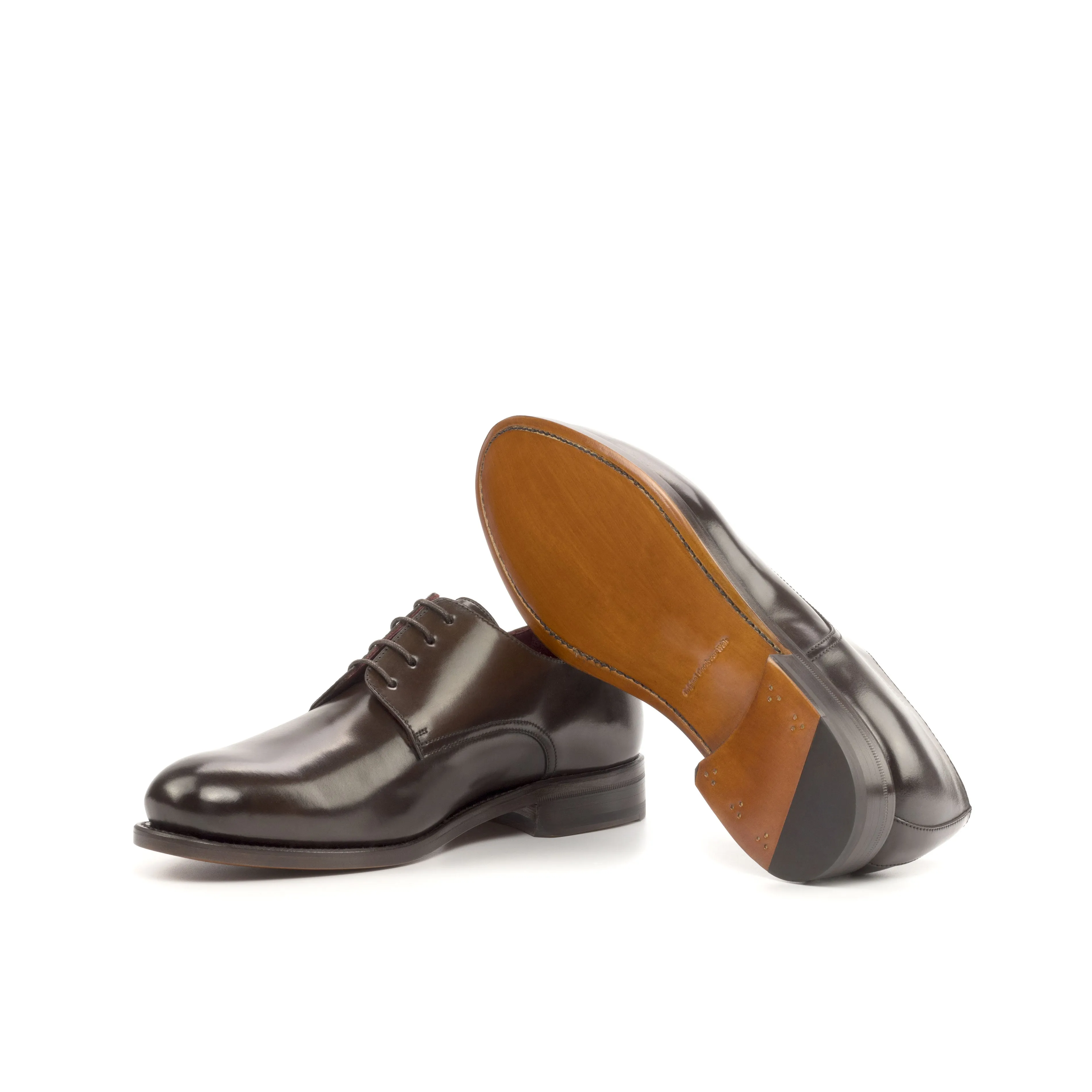 DapperFam Vero in Dark Brown Men's Italian Cordovan Leather Derby