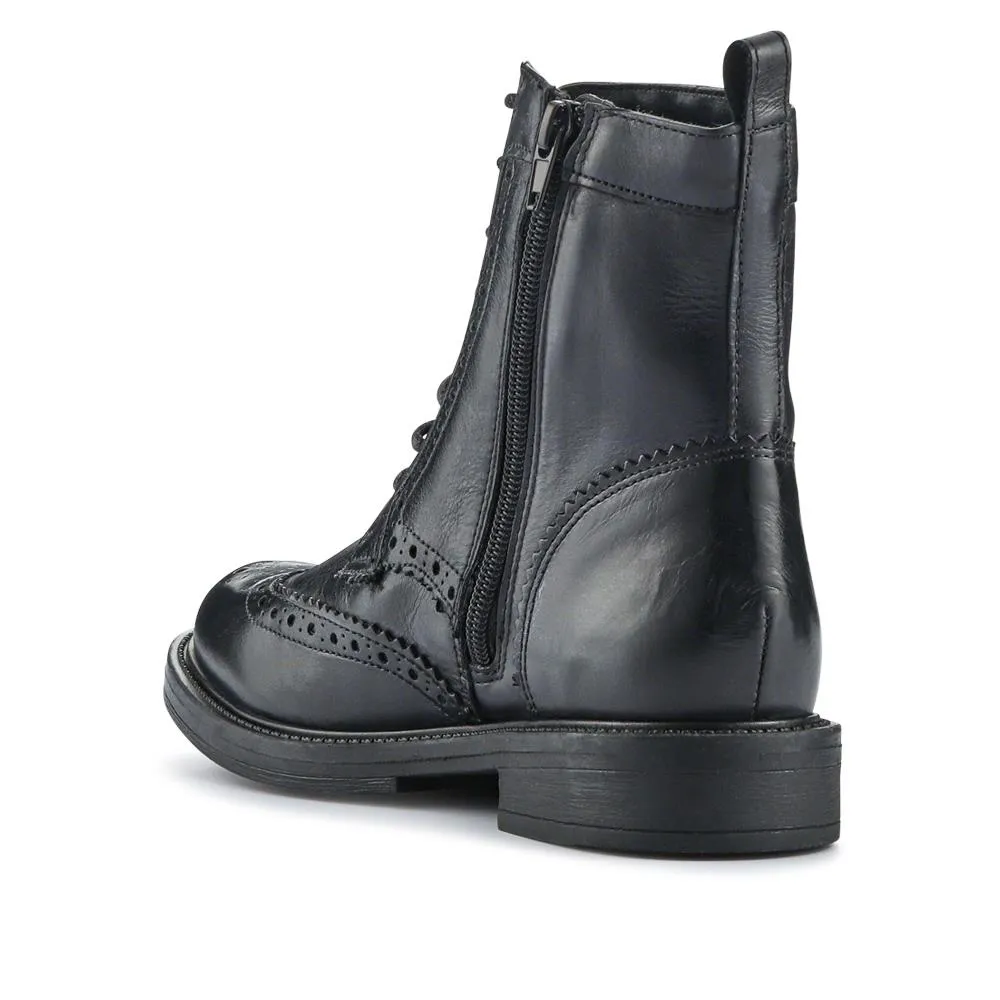 Noelle Leather Lace-Up Boots - NOELLE / 325 873