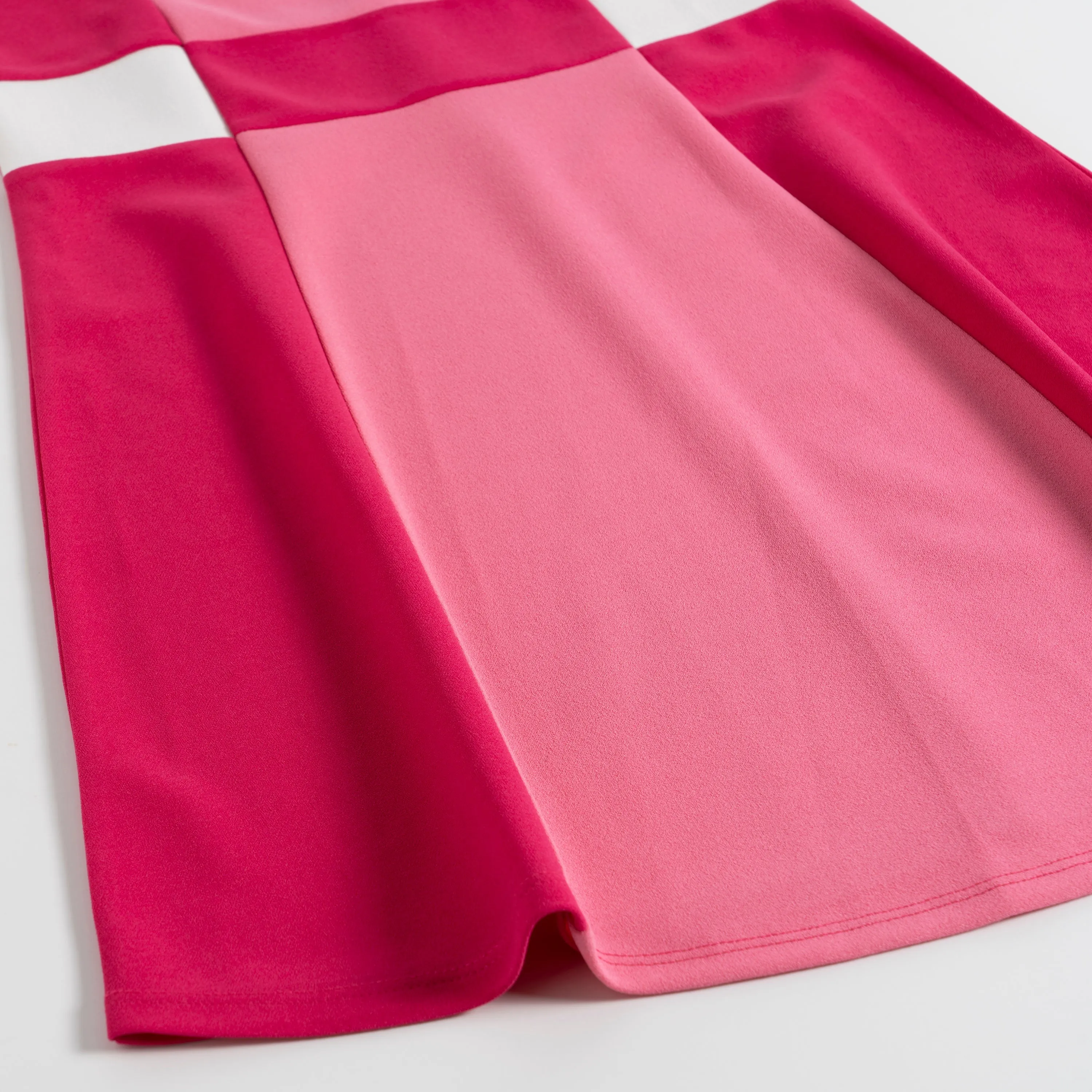 Pink Colorblock Dress