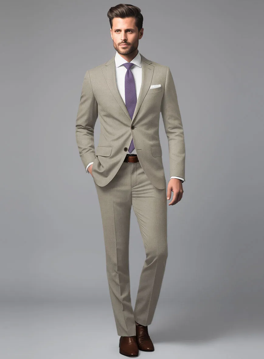Scabal Sandune Beige Wool Suit