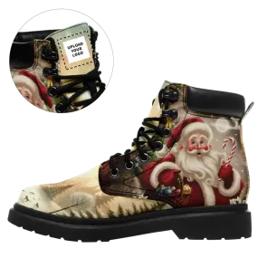Unique Gift,Personalized Santa Claus Boots, Custom Christmas Decor Boots, Best Gift for the Season