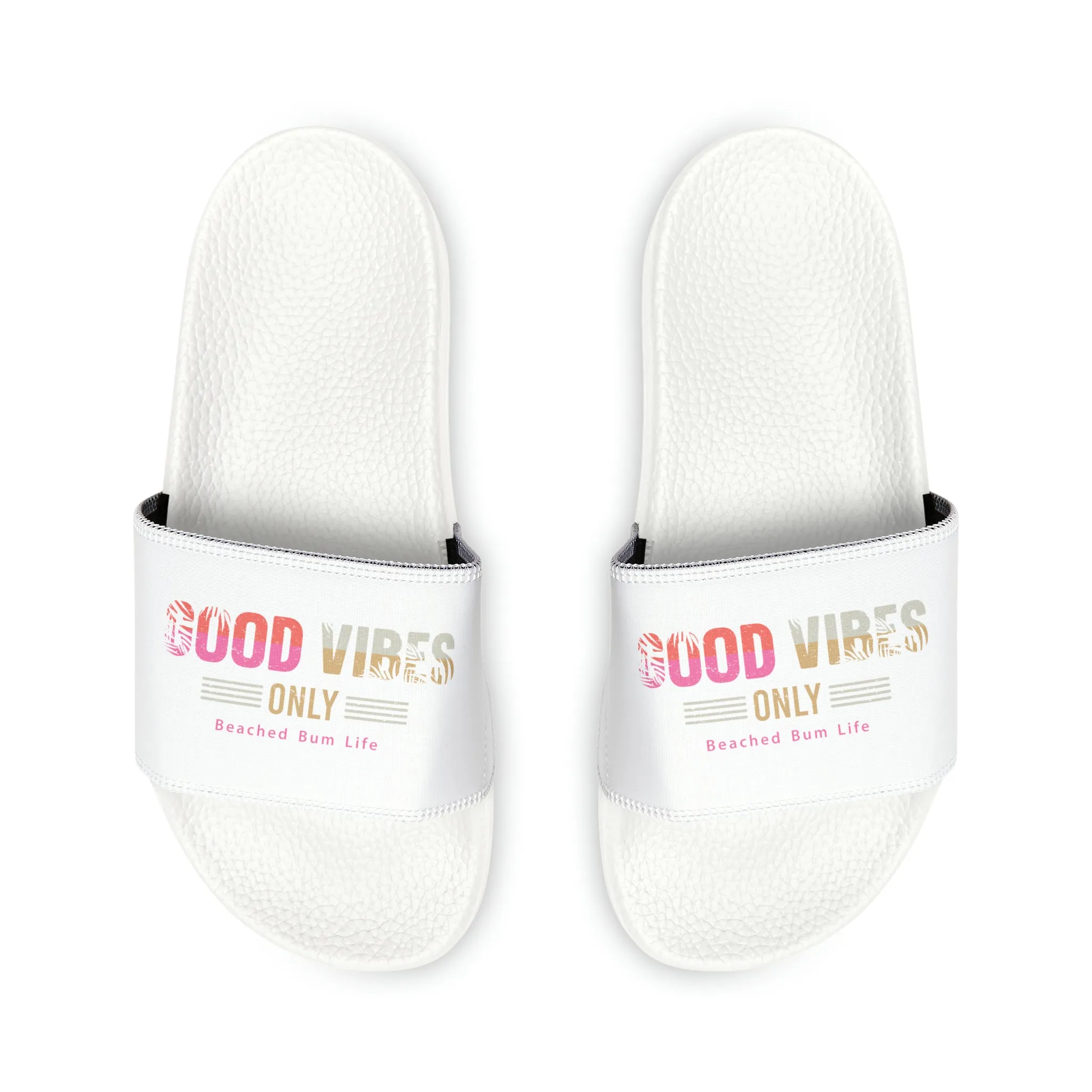 Women's - GOOD VIBES - PU Slide Sandals - D